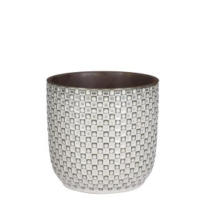 Mica Decorations Daan Bloempot – H18 x Ø19 cm – Wit Mica Decorations Daan Bloempot – H18 x Ø19 cm – Wit