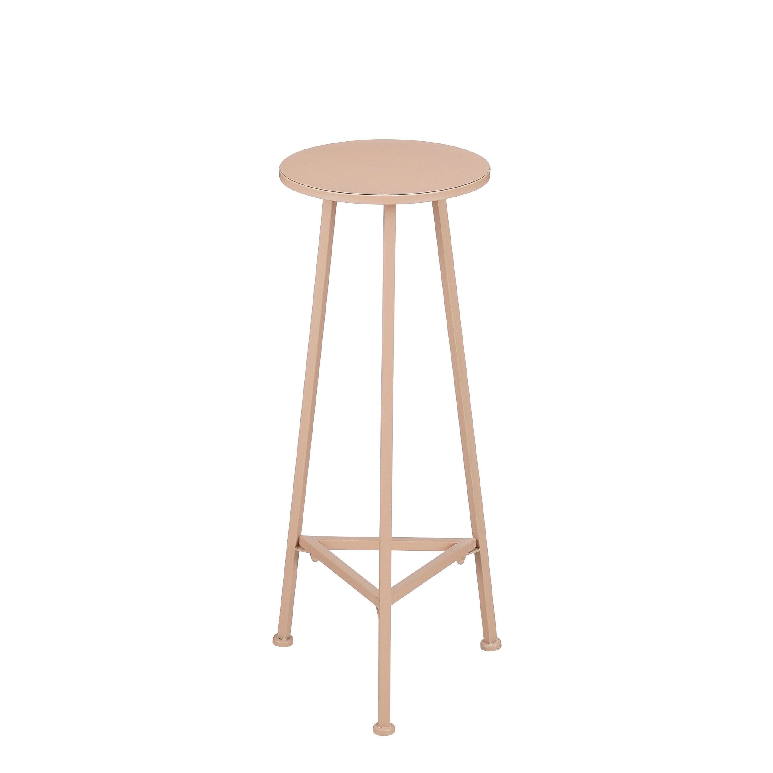 Mica Decorations Adine Plantentafel - H80 x Ø30 cm - Metaal - Lichtroz