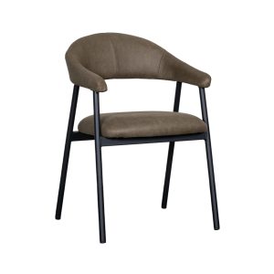 LABEL51 Eetkamerstoel Amaze – Bruin Stof – Zithoogte 50cm – Set van 2 LABEL51 Eetkamerstoel Amaze – Bruin Stof – Zithoogte 50cm – Set van 2
