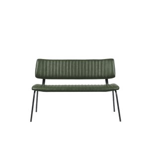 LABEL51 Eetkamerbank Gusto – Donkergroen PU-Leer – 120x63x81cm LABEL51 Eetkamerbank Gusto – Donkergroen PU-Leer – 120x63x81cm