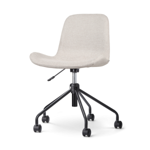 Nolon Nout-Fé Bureaustoel Beige – Stof – Zwart Onderstel