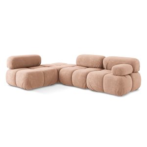 LaMiaSofa hoekbank links Sanremo – chenille stof – perzik – 285x190x70 LaMiaSofa hoekbank links Sanremo – chenille stof – perzik – 285x190x70