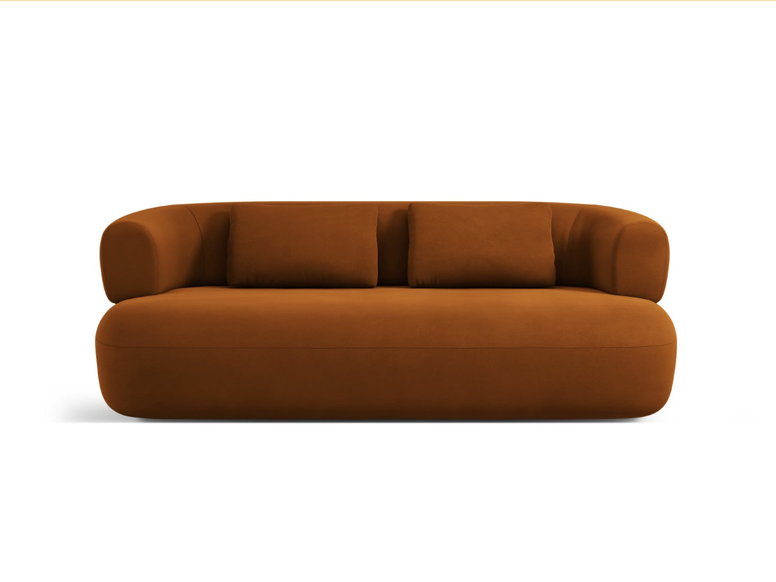 Micadoni Bank Jenny 2-zits, flueel roze - 90x178x73cm