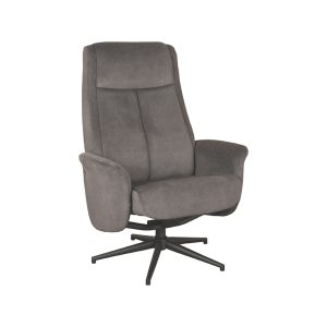 LABEL51 Relaxfauteuil Bergen – Antraciet – Draaibaar LABEL51 Relaxfauteuil Bergen – Antraciet – Draaibaar