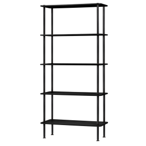 noo.ma Teidi 5-laags open wandkast – Vulcano Black, 80 x 35 x 163 cm noo.ma Teidi 5-laags open wandkast – Vulcano Black, 80 x 35 x 163 cm