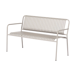 Lisomme Zahra metalen tuinbank taupe Lisomme Zahra metalen tuinbank taupe