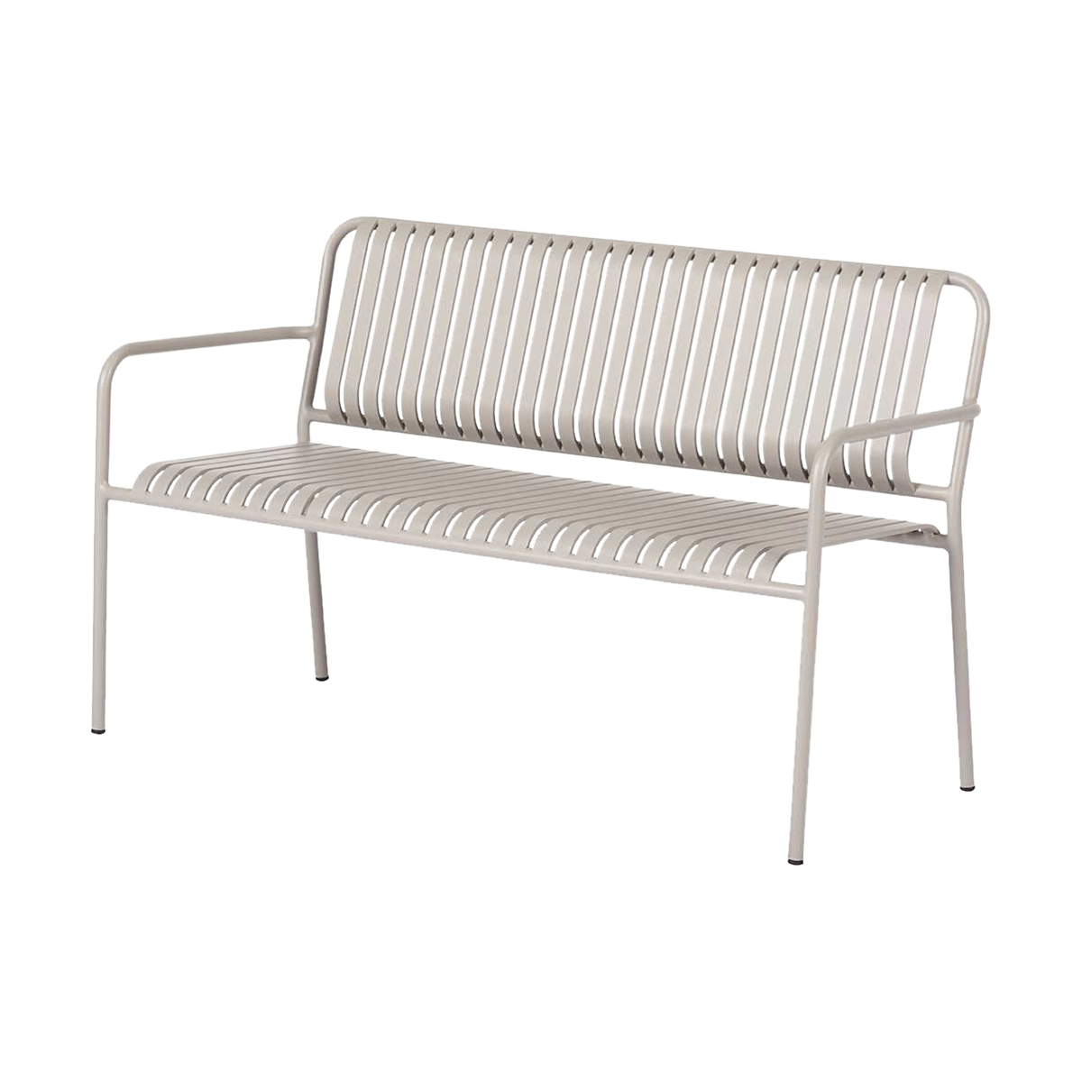 Lisomme Zahra metalen tuinbank taupe