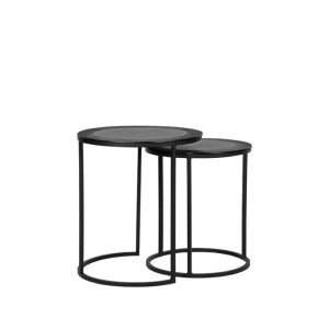 LABEL51 Salontafel Pair – Zwart Metaal – Set Van 2 – 40x40x45cm LABEL51 Salontafel Pair – Zwart Metaal – Set Van 2 – 40x40x45cm