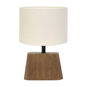Light & Living tafellamp Kardan/Livigno – hout, eiwit – 20x20x29cm Light & Living tafellamp Kardan/Livigno – hout, eiwit – 20x20x29cm