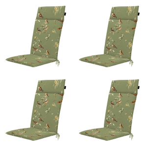 Madison tuintstoelkussen hoge rug Aria – groen – 120x50x4cm – set van Madison tuintstoelkussen hoge rug Aria – groen – 120x50x4cm – set van