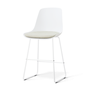 Nolon Nino-Liv Barkruk Wit met Naturelbeige Zitkussen Witte Poten 65 C Nolon Nino-Liv Barkruk Wit met Naturelbeige Zitkussen Witte Poten 65 C