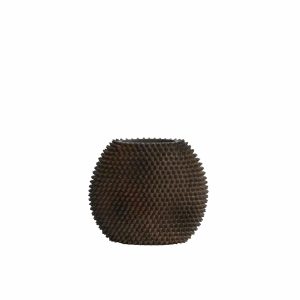 Light & Living vaas Caldras – bruin – 30.5x17x26.5cm Light & Living vaas Caldras – bruin – 30.5x17x26.5cm