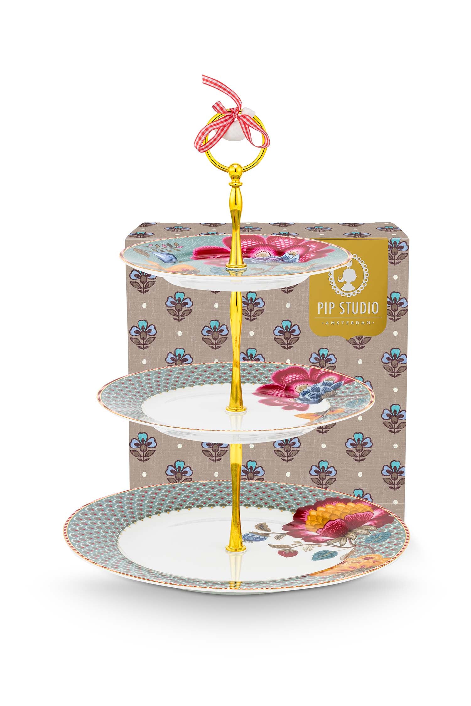 Pip Studio Etagere 3 laags - Blooming Tales - Lichtblauw