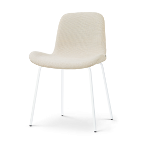 Nolon Nora-Fé Eetkamerstoel Cottonbeige – Wit Onderstel Nolon Nora-Fé Eetkamerstoel Cottonbeige – Wit Onderstel