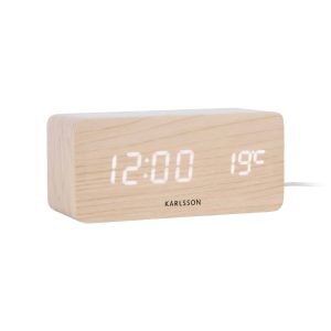 Karlsson wekker Block – bruin – 7.4x15x7.1cm – Vaderdag – Vaderdagcade Karlsson wekker Block – bruin – 7.4x15x7.1cm – Vaderdag – Vaderdagcade
