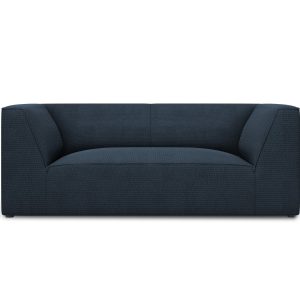 Micadoni Bank Ruby 2-zits, structurele stof, marineblauw – 93x174x69cm Micadoni Bank Ruby 2-zits, structurele stof, marineblauw – 93x174x69cm