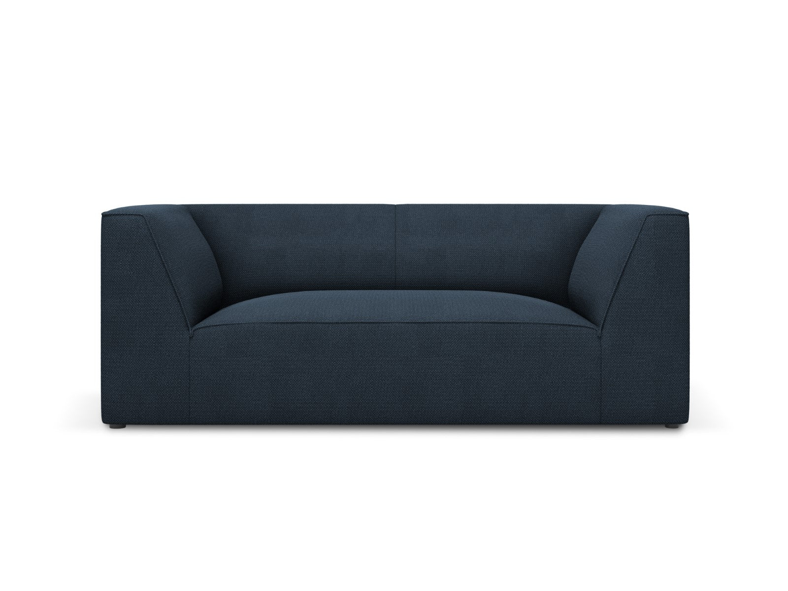 Micadoni Bank Ruby 2-zits, structurele stof, marineblauw - 93x174x69cm