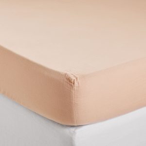 Madura Hoeslaken Lou roze perzik 90×200 cm Madura Hoeslaken Lou roze perzik 90×200 cm