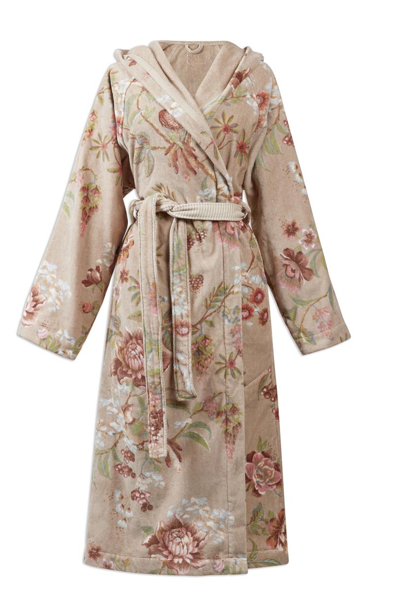 Pip Studio badjas Secret Garden - XL - khaki