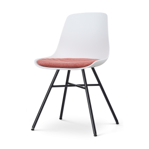 Nolon Noa-Liv Eetkamerstoel Wit – Terracotta Kussen – Zwart Onderstel Nolon Noa-Liv Eetkamerstoel Wit – Terracotta Kussen – Zwart Onderstel