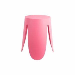 Leitmotiv poef Stool Ravish – roze – Ø43cm Leitmotiv poef Stool Ravish – roze – Ø43cm