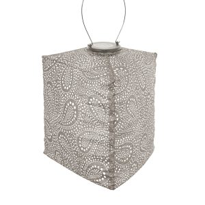 Lumiz solar lampion paisley triangle – 28 cm – licht taupe Lumiz solar lampion paisley triangle – 28 cm – licht taupe