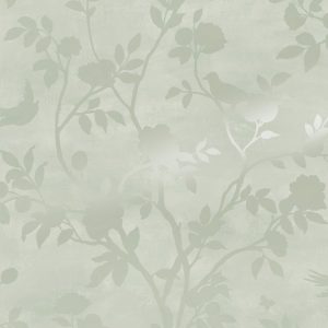 Laura Ashley Vliesbehang – Eglantine Silhouette Eau de Nil – 10mx52cm Laura Ashley Vliesbehang – Eglantine Silhouette Eau de Nil – 10mx52cm