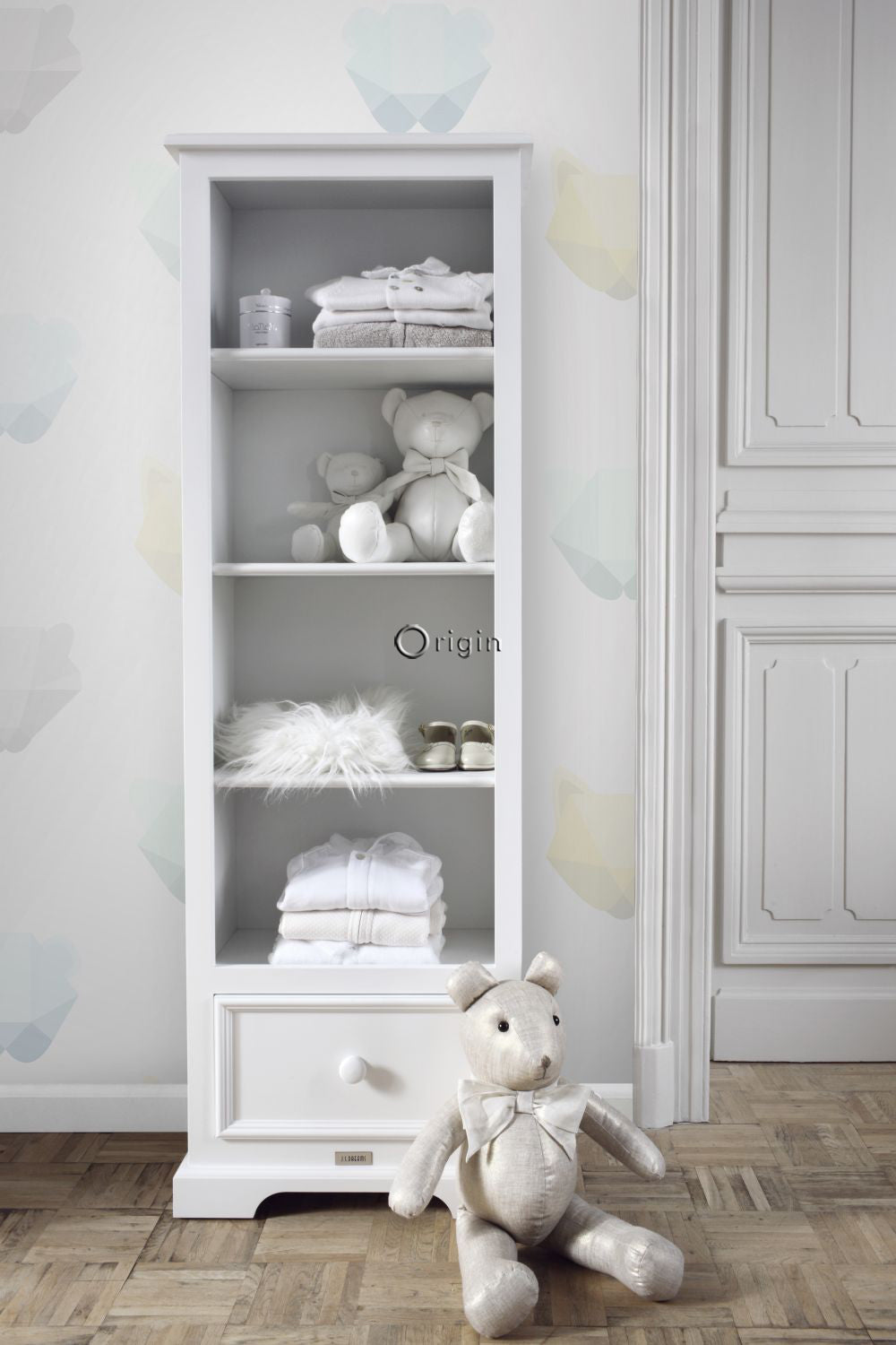 Origin Wallcoverings fotobehang dierenhoofden groen 200 x 279 cm 35720