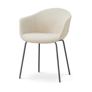 Nolon Nora-Otis Eetkamerstoel Cottonbeige – Zwart Onderstel Nolon Nora-Otis Eetkamerstoel Cottonbeige – Zwart Onderstel