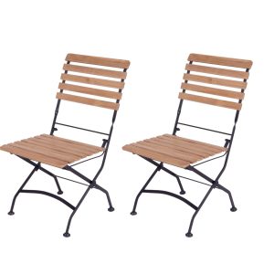 MaximaVida inklapbare tuinstoel Toscana zwart 2 stuks – 100% FSC excel MaximaVida inklapbare tuinstoel Toscana zwart 2 stuks – 100% FSC excel