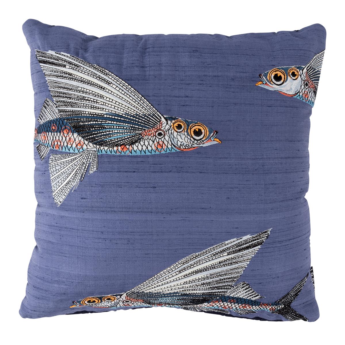 MOOOI decoratiekussen Embroidered Flying Coral Fish - 45x45 / 18x18 In