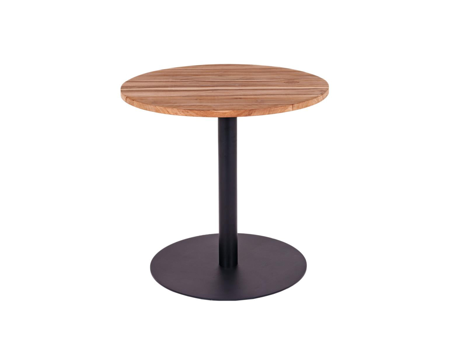 MaximaVida ronde eettafel Java zwart 80 cm - zware 49 kg uitvoering