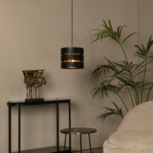 Lucide hanglamp ROSAS – 1xE27 – Zwart Lucide hanglamp ROSAS – 1xE27 – Zwart