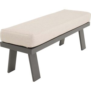 Lesli Living loveseat Estoril – grijs – 120x40x47cm Lesli Living loveseat Estoril – grijs – 120x40x47cm