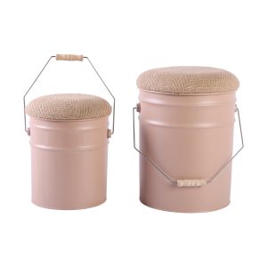 Leitmotiv kruk Buckets – bruin – Ø31cm Leitmotiv kruk Buckets – bruin – Ø31cm
