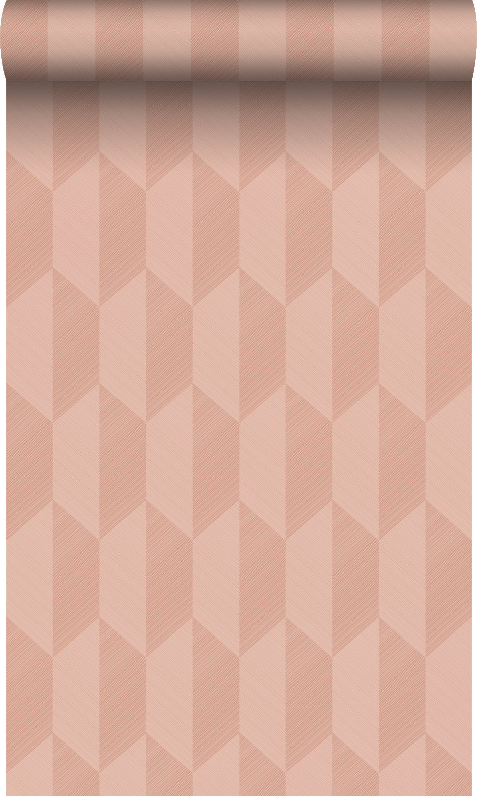 Origin Wallcoverings behang 3D-motief terracotta roze - 50 x 900 cm -