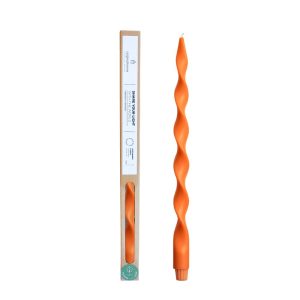 Originalhome spiraalkaars 40 cm – dunkeroranje Originalhome spiraalkaars 40 cm – dunkeroranje