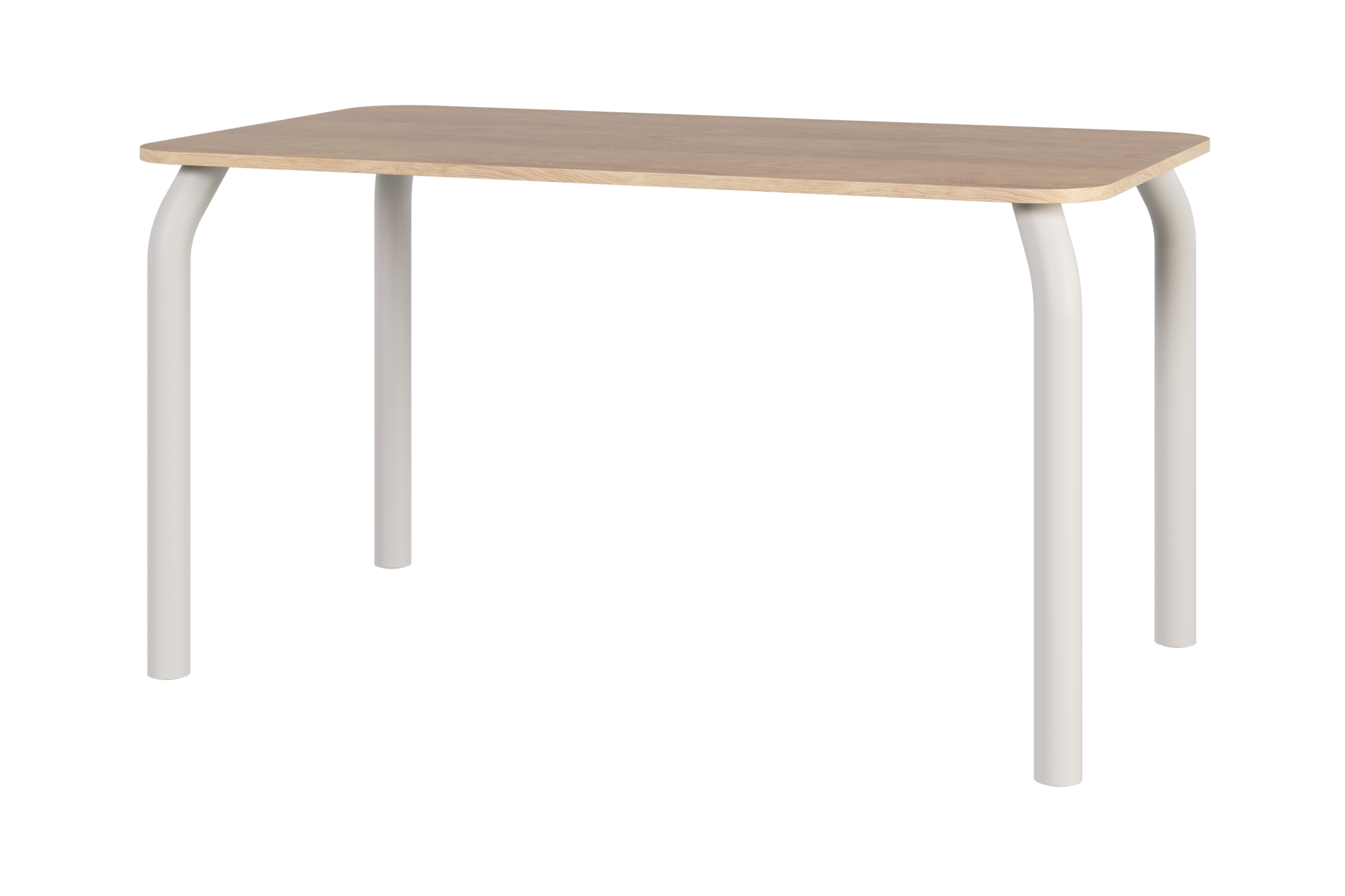 noo.ma Meko eettafel 140 x 80 cm - eikenfineer, stalen frame, geschikt