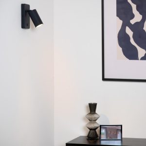Lucide bedlamp CLUBS – 1xGU10 – Zwart Lucide bedlamp CLUBS – 1xGU10 – Zwart