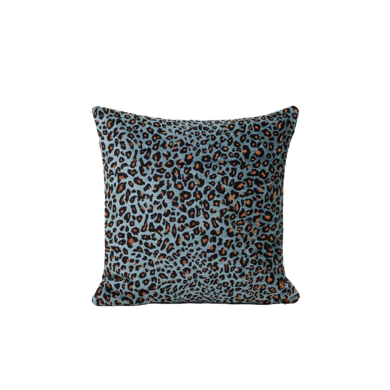Madura Kussenovertrek Leopoldo blauw en reebruin 40x40 cm