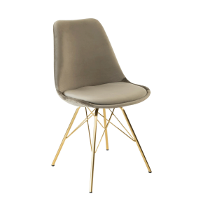 Kick kuipstoel Velvet – Taupe Kick kuipstoel Velvet – Taupe