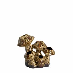 Light & Living vaas Mushroom – blauw – 31.5×20.5×27.5cm Light & Living vaas Mushroom – blauw – 31.5×20.5×27.5cm