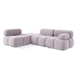 LaMiaSofa hoekbank links Sanremo – velours – lavendel – 285x190x70 LaMiaSofa hoekbank links Sanremo – velours – lavendel – 285x190x70