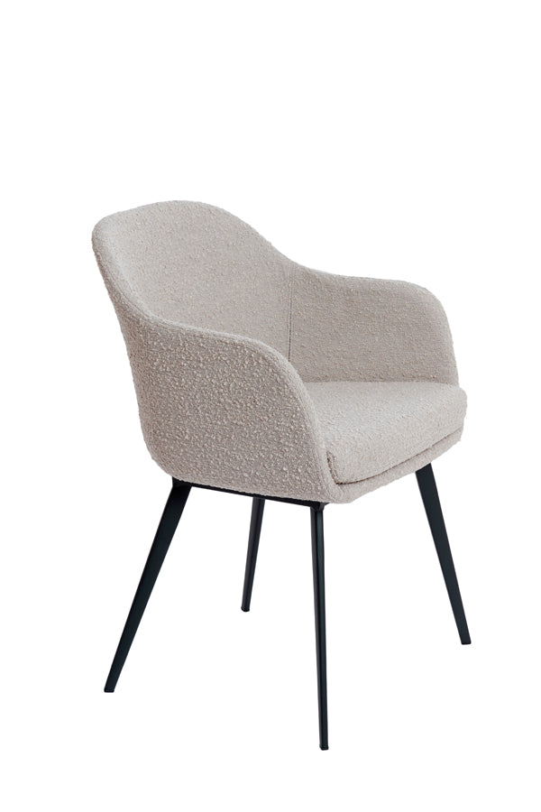 Light & Living eetkamerstoel LEONE - 59x58.5x82cm - bruin - Set van 2