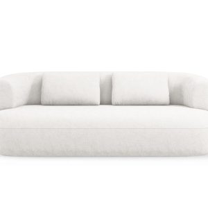 Micadoni Bank Jenny 3-zits, chenille, lichtbeige – 90x178x73cm Micadoni Bank Jenny 3-zits, chenille, lichtbeige – 90x178x73cm