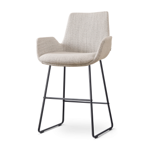 Nolon Nino-Eef Barkruk Beige Gemêleerd – met Armleuning – Zwart – 65 c Nolon Nino-Eef Barkruk Beige Gemêleerd – met Armleuning – Zwart – 65 c