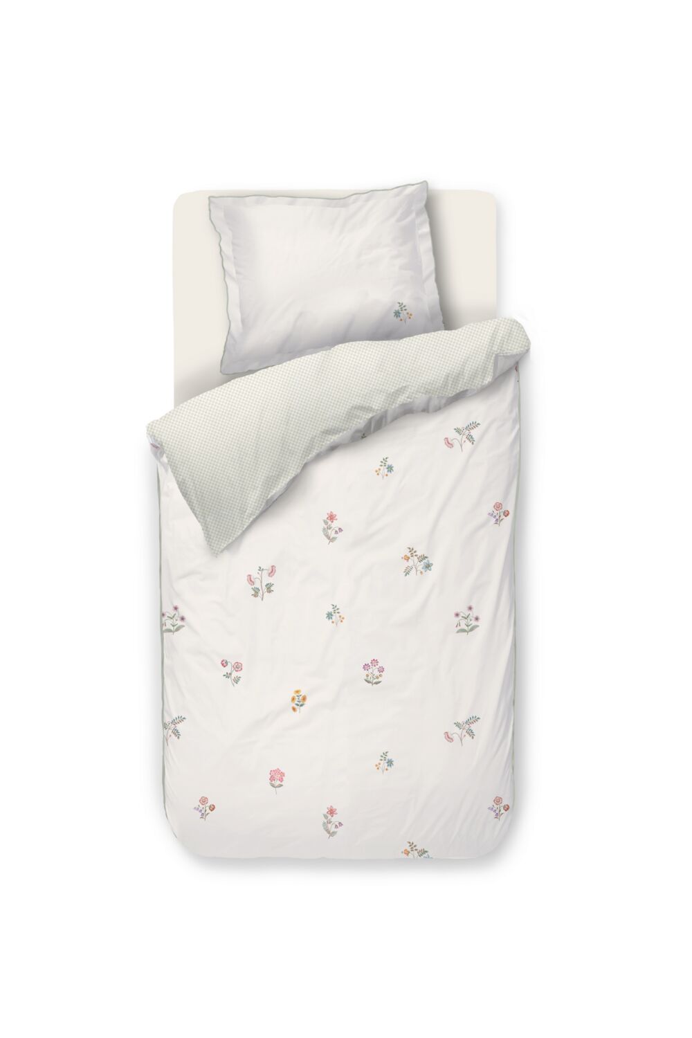 Pip Studio Dekbedovertrek Mughal Flower - 60 x 70 cm - Gebroken wit