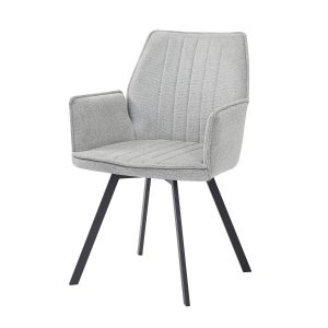 Livingfurn eetkamerstoel Louise Grey – stof – 1 stuk Livingfurn eetkamerstoel Louise Grey – stof – 1 stuk