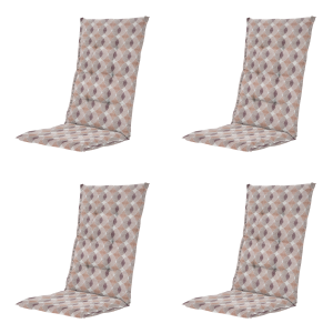 Madison tuinstoelkussen hoge rug Rae – bruin – 123x50x5cm – set van 4 Madison tuinstoelkussen hoge rug Rae – bruin – 123x50x5cm – set van 4