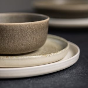 Mimo Homeware serviesset Dreamy Ivory & On The Rocks – 5-delig – 2 per Mimo Homeware serviesset Dreamy Ivory & On The Rocks – 5-delig – 2 per